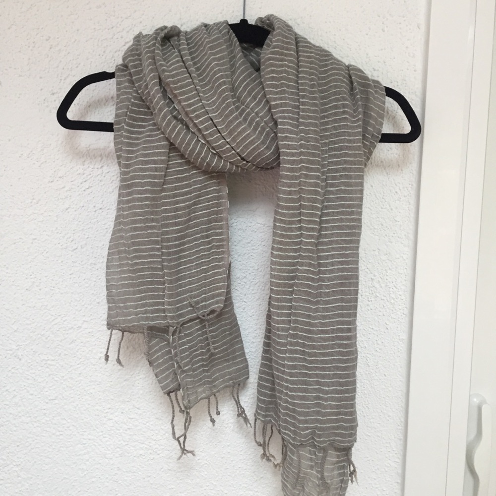 Cotton Striped Summer Scarf